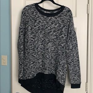 Lucky Brand black marbled sweater in size M
